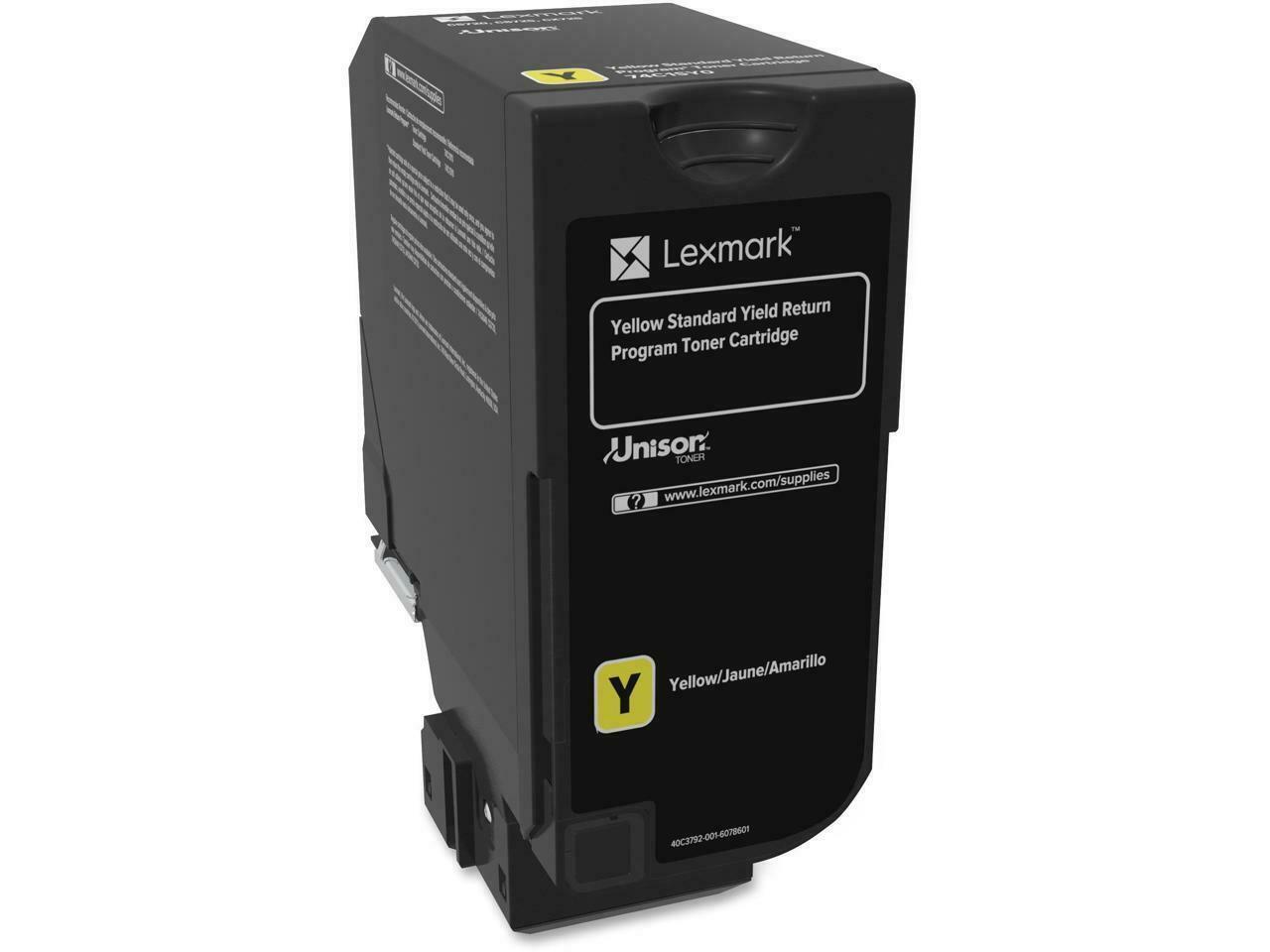 Lexmark 74C1SY0 YELLOW REMANUFACTURED Toner 7000 Pages CS720de CS720dte CS725de CS725dte CX725