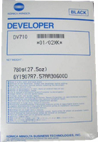 DV710 DEVELOPER - Konica Minolta ORIGINAL BLACK DEVELOPER BizHUB 600 601 750 751 Series